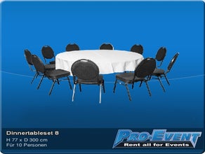 Dinnerset 10P. rund