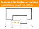 Beamer Leinwand 3,25 x 2,49 m Aufprojektion