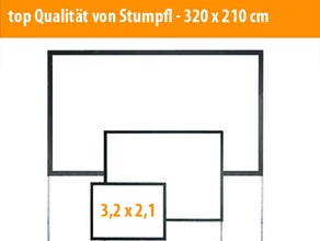 Beamer Leinwand 3,25 x 2,49 m Aufprojektion