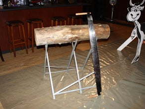 Baumstamm - Sägen (Drumsäge)