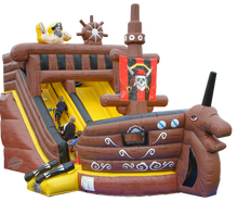 Rutsche Piratenschiff mieten – Springburg, Luftburg, Kinderhüpfburg, Eventmodul