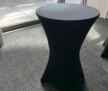 Stehtische mit schwarzer Stretchhusse – modern & elegant für Events und Partys