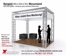 Messestand aus Traversen