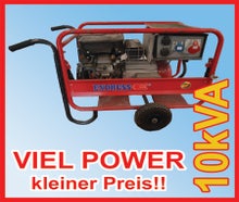 Stromerzeuger Generator Stromgenerator Stromaggregat 10KVH Benzin