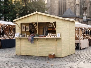 Weihnachtsmarkthutte Markthutte Verkauisstand Foodtruck mieten