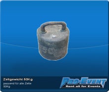 Zeltgewicht 50Kg