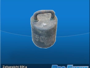 Zeltgewicht 50Kg