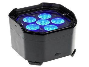 RGBA LED Akku Scheinwerfer ADJ Element QAIP 45 Watt - Wall Spot - Floorstand- wetterfest -IP54 -Funk DMX - Infrarot FB - Stand Alone
