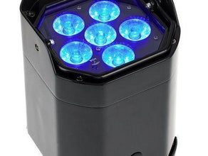 RGBA LED Akku Scheinwerfer ADJ Element QAIP 45 Watt - Wall Spot - Floorstand- wetterfest -IP54 -Funk DMX - Infrarot FB - Stand Alone