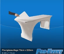 Plexiglasauflage 70cm x 220cm
