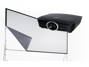 Präsentationsset XL Leinwand und Beamer, Bildwand und Datenprojektor, Videobeamer