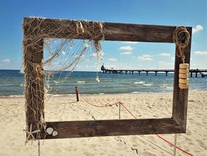 Maritimer Bolderrahmen - Fotorahmen - Hochzeits Foto
