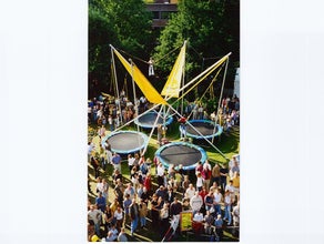 Kombipaket - Trampolin + Hindernisparcours mieten