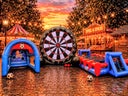Kombi Angebot Menschenkicker + Torwand + Fußball-Dart mieten - Galerie - Bild 1