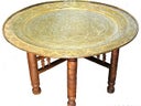 Orientalischer Holztisch, Messingtisch, Tisch, Orient, Wasserpfeife, Tee, Café - Galerie - Bild 1