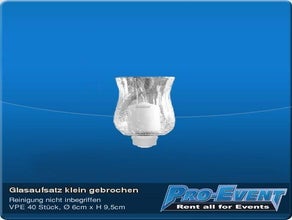 Glasaufsatz klein gebrochen