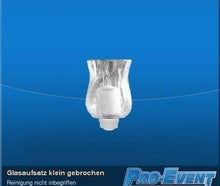 Glasaufsatz klein gebrochen
