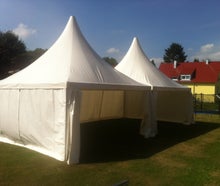 Pagodenzelt, Partyzelt 5x5m, weiß