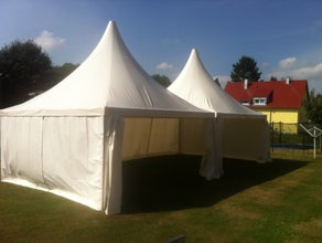 Pagodenzelt, Partyzelt 5x5m, weiß