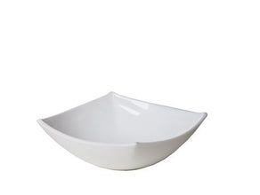 Glasteller ECI tief quadrat weiß 14cm