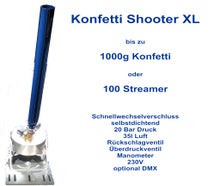 Konfettishooter  XL - Konfetti -Streamer - Schnee
