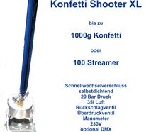 Konfettishooter XL - Konfetti -Streamer - Schnee
