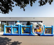 XXL Hüpfburg Seaworld Delfin Meereswelt