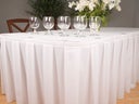 Skirting / Tischvorhang / Buffettischvorhang - weiß 73x410 cm - Galerie - Bild 1