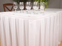 Skirting / Tischvorhang / Buffettischvorhang - weiß 73x410 cm - Galerie - Bild 1