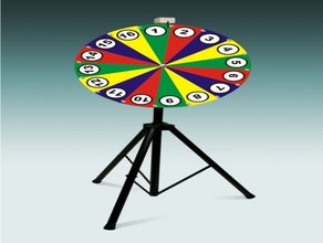 Glücksrad 80 cm PVC mit höhenverstellbaren Stativ