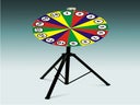 Glücksrad 80 cm PVC mit höhenverstellbaren Stativ