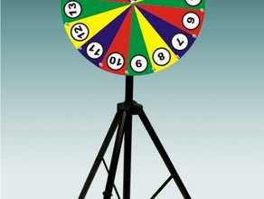 Glücksrad 80 cm PVC mit höhenverstellbaren Stativ