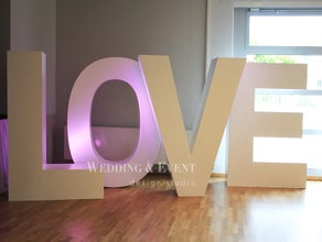 XXL Buchstaben LOVE Schriftzug H: 1,90m Hochzeit Event Chiavari