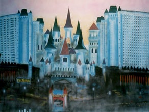 Hotel Excalibur Kulisse, Las Vegas, Hotel, Burg, Schloss, USA, Amerika