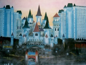 Hotel Excalibur Kulisse, Las Vegas, Hotel, Burg, Schloss, USA, Amerika