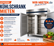 Gastro Kühlschrank oder Gefrierschrank - GN 2/1 - 1400 Liter - Edelstahl - 2 Türen bis 43°C Umgebungstemperatur