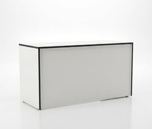 Mobile Theke mieten – Weiße Buffet- & Bartheke (180 cm) für Messe, Event & Gastro