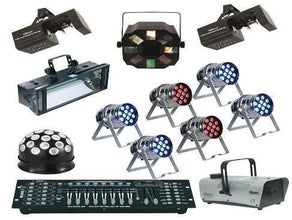 Partylicht XL Set Partyanlage, Lichtanlage, Beleuchtung, LED, Lichteffekten