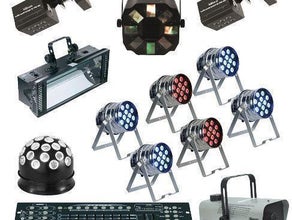 Partylicht XL Set Partyanlage, Lichtanlage, Beleuchtung, LED, Lichteffekten