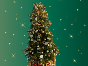 Geschmückter Weihnachtsbaum (leben) bis 3,50m Hollywood style