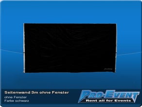 Seitenwand 3m ohne Fenster