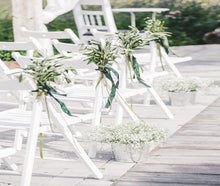 Klappstühle mieten in weiß Hochzeit Party Event Wedding freie Trauung
