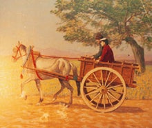 Spanische Pferdewagen Kulisse, Pferd, Kutsche