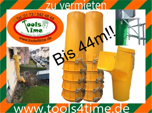 Schuttrutschen mieten für effiziente
