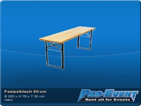 Festzelttisch 50 cm