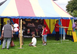 Zelt Circus Zweimaster 7m x 4m / Zirkuszelt / Zelt Zirkus