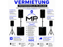 Professionelle PA-Anlage / Musikanlage mieten – Party-Paket mit 2× 18″-Subwoofern für bis zu 200 Personen