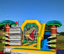 T-Rex Dino Hüpfburg mieten – Multiplay Eventmodul für Kindergeburtstag, Firmenfeiern, Hochzeit & Events Fürth / Nürnberg