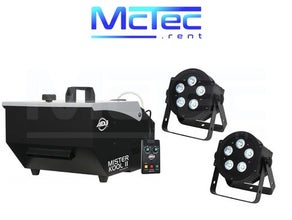 Lichtset H LED Lichtanlage Scheinwerfer Lichttechnik Licht Bodennebelmaschine