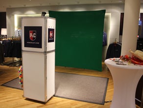 Foto Fun Aktion Photobooth / Fotobox mit Greenscreen mieten